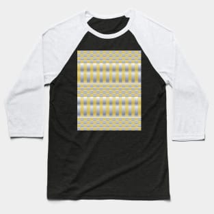 Gold and Silver (Checkers and Stripes) Baseball T-Shirt